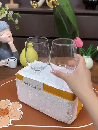 【8块8两只】高颜值的无铅加厚高脚杯,微醺正好#酒杯 #杯子控 #红酒杯 #高脚杯 #超便宜超划算