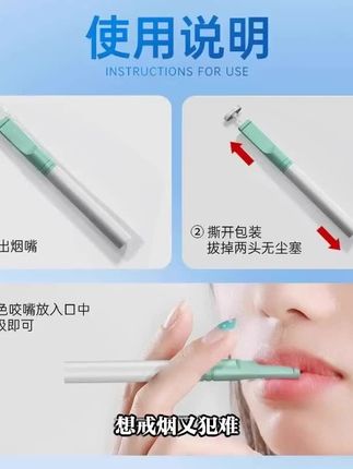 seebo吸霸果味过滤烟嘴空吸棒薄荷味缓烟可清新口气吸棒