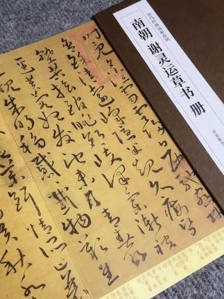 谢灵运,书法界新发现一件晋朝真迹,全篇足有2500字, 水平与王羲之不相上下!#书法 #书法欣赏 #谢灵运 #草书册