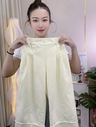 【水洗棉秋季新款】女童裤子女宝秋装洋气时髦童装小女孩秋款阔腿裤#百搭裤子#女童裤子#休闲裤 #直筒裤#中大童搭配