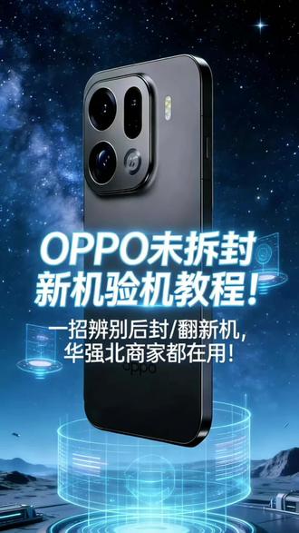 OPPO未拆封新机验机教程!一招辨别后封/翻新机,华强北商家都在用!#oppofindN6 #opporeno14 #一加ace5至尊版 #一加turbo6