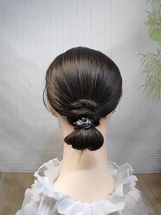 #裙子旗袍盘发教程#夏天发型