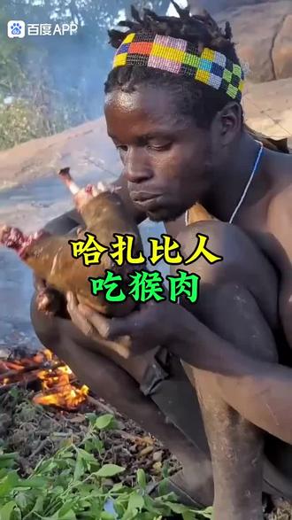 哈扎比人吃猴肉