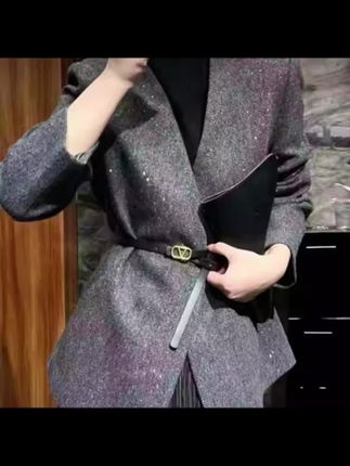 高级感格纹西装外套女欧洲站2025秋新款韩系重工亮片收腰显瘦西服 #小个子穿搭 #西装外套 #外套