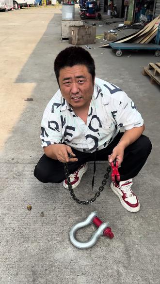 捆绑兜圈起吊的链条索具 #起重链条 #链条吊钩 #起重吊装工具 #叉车吊车出租 #起重搬运工具