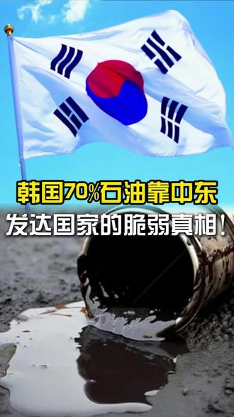 韩国70%石油靠中东,发达国家的脆弱真相! #油价 #财经 #硬核深度计划 #零基础看全球 #零距离看懂财经