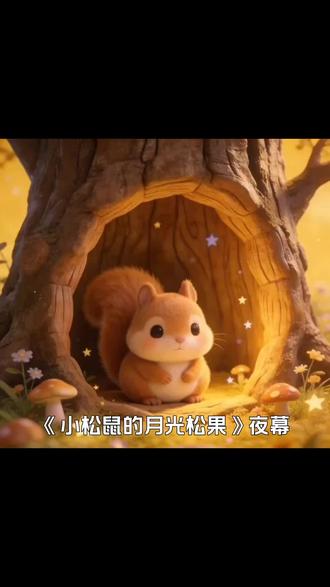 #萌物 #育儿睡前小故事 #3D创意动画#动画片儿童视频3-6岁 #故事分享#小松鼠的月光松果#童年动画