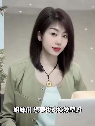 #可扎的全真发假发套#假发 #减龄气质 #假发套