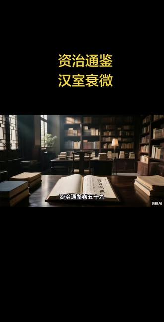 资治通鉴,汉室衰微 逃不出的兴亡周期律#历史 #资治通鉴 #东汉末年 #兴亡周期率