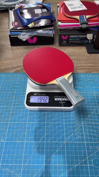 蝴蝶维斯卡利亚横板加正手红双喜省套蓝海绵 反手咒语M pro#乒乓球拍#乒乓球拍粘帖视频#蝴蝶维斯#蓝省#咒语M pro