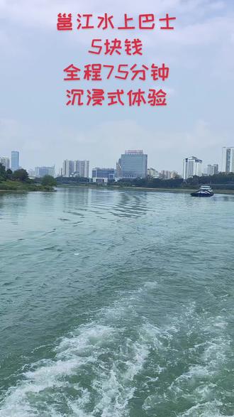 五块钱爽到爆,还要什么自行车😂#邕江水上巴士 #宜居城市 #我的家乡有宝藏 @广西文旅新媒体
