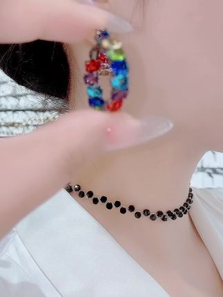 简约彩色精致时尚显白高级耳环#耳环控 #耳环 #超闪耳环 #显白