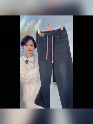 秋冬新款!女生直筒高腰显瘦阔腿牛仔裤,时尚又百搭 #时尚牛仔裤 #女款阔腿裤 #水洗软牛仔 #直筒牛仔裤 #时尚阔腿裤