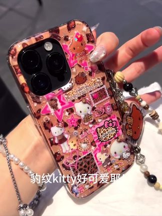 火辣辣的豹纹kitty酱太酷了🤎✨一闪一闪的好好看!!  #个性手机壳推荐   #kitty   #kitty手机壳   #手机壳     #手机壳推荐