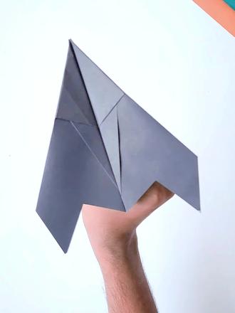 “三角翼战神” 纸飞机,一扔能飞几十米! #折纸飞机 #折纸战斗机 #折纸教程 #儿童手工 #手工玩具