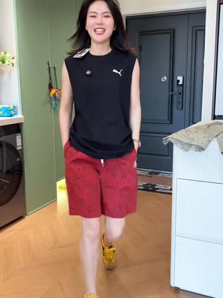夏季新款薄款短裤男宽松时尚透气休闲五分裤#夏季穿搭 #今日穿搭 #短裤推荐 #宽松有范