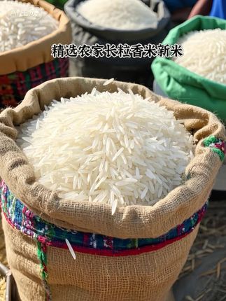 这个好吃的长粒香米又给家人安排上了!香喷喷的大米饭顿顿都能吃上了!#大米 #香米 #长粒香大米