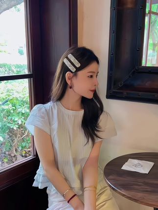 #名媛气质 #甜美风 #发夹 #侧边夹 #刘海夹