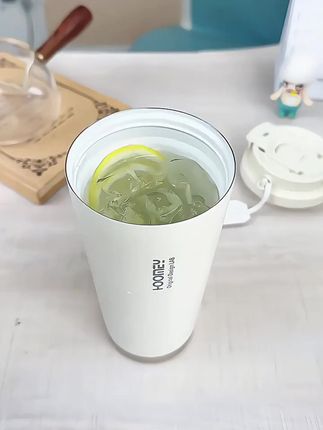 HOOMEY2025新款保冷咖啡杯 #高颜值咖啡杯 #女生专用水杯 #保冷保温杯 #陶瓷覆层内胆 #2025新款杯