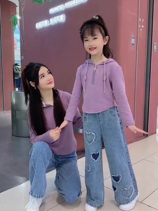 #女童套装 #秋款穿搭 #洋气两件套 #女儿就是要打扮的 #女童穿搭