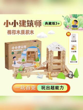 小小建筑师榫卯积木,一玩百变超有趣~ #儿童益智玩具 #榫卯积木 #亲子互动 #创意搭建 #早教启蒙