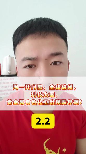 周一开门黑,全线被闭,科技大砸,贵金属有色化工出现跌停潮! #热点 #A股 #慢牛 #下跌