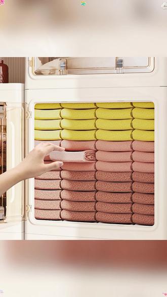 储物柜 免安装多层储物柜落地衣服零食玩具可折叠收纳箱卧室整理收纳柜子#收纳神器 #卧室收纳 #折叠家具 #家居整理 #收纳柜子