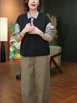 #高级感穿搭 #简约大气 #百搭上衣 #宽松显瘦 #通勤搭配