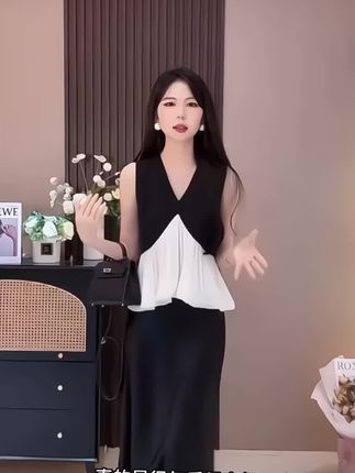 #无袖上衣#高级感上衣#面料柔软舒适#洋气上档次#小众设计感