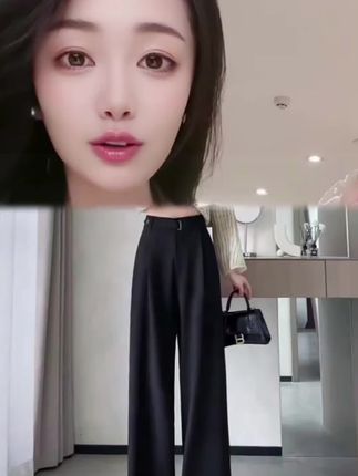 2025夏季窄版阔腿裤女高级垂感黑色百搭大码高腰显瘦西裤女夏季#阔腿裤#西裤#秋装新款#显瘦穿搭#谁穿谁好看@DOU+上热门 @DOU+小助手