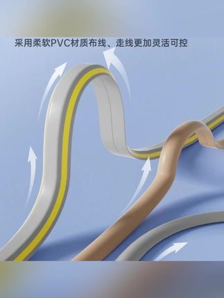 #地线槽 #走线槽 #地线槽明装 #压线槽 #走线槽明装 地线槽明装收线条压线槽防踩自粘半圆隐藏弧形转接地槽美化走线槽