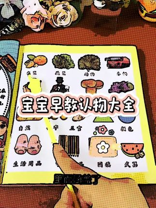 0-3岁宝宝早教认物大全启蒙认知书500例看图识字认物儿童幼儿绘本