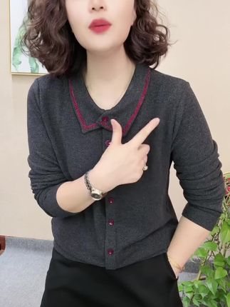 2025秋季新款纯色翻领常规时尚风秋季女装洋气小衫衬衫#885547