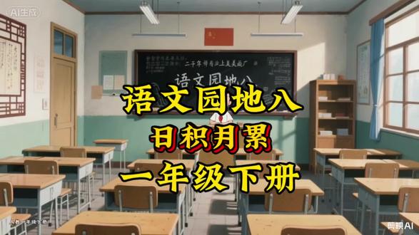 人教版一年级下册·语文课本·第八单元·阅读·《日积月累》#课文朗读#课前预习#课文动画#学霸秘籍#语文园地八