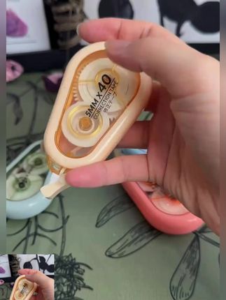 推荐 #修正带  大容量防摔修正带米黄带芯学生用高颜值静音涂改带 #大容量防摔修正带  #米黄带芯涂改带  #学生静音修正带 #涂改带推荐