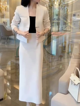 2025春季新款时尚显瘦气质女士网红洋气两件套百搭款D7237#优雅气质 #高端大气 #新款连衣裙 #高端女装搭配