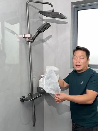 【买一送一】吸盘浴室置物架转角免打孔卫生间收纳三角壁挂墙角架子 #吸盘置物架 #浴室置物架 #浴室三角置物架 #三角置物架 @DOU+小助手