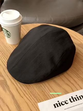 艺术家黑色前进帽画家帽男土酷女贝雷帽后现代蹦迪帽子鸭舌帽 艺术家黑色前进帽画家帽男土酷女贝雷帽后现代蹦迪帽子鸭舌帽#鸭舌帽 #好物推荐🔥 #种草好物 @DOU+上热门