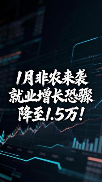 1月非农来袭:就业增长恐骤降至1.5万!#市场分析