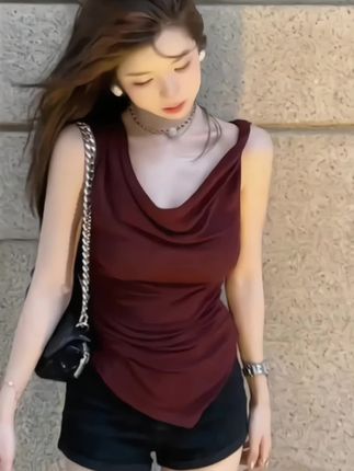 #辣妹穿搭 #今日分享 #这个夏天如何摆脱穿搭廉价感  #美式背心 #谁穿谁好看系列