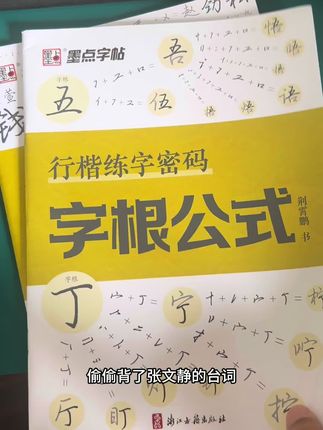 #行楷学习 行楷练字密码 推荐初中生、高中生、成人练习行楷必备字帖,控笔、笔画、偏旁、结构循序渐进学习,一套系统课程全学习。#以法之名 张文菁20秒超燃台词 改编版本#连笔公式 #连笔字速成 #中学生