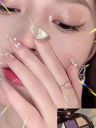 #圆圆的脑袋大大的迷茫 维妮小熊亮晶晶眼影珠光上色持久正品不脱妆六色眼影盘高颜值便携#眼影盘