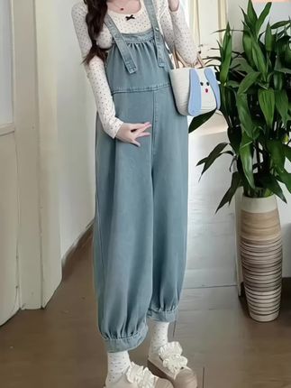 与你相遇好幸运#一个身体两个心跳 #孕期囤货 #孕妇装 #孕妇背带裤穿搭 #生完娃别着急扔再等等