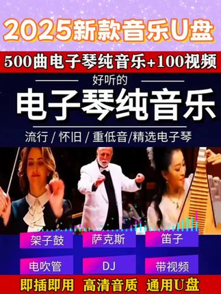 2025新款音乐U盘电子琴纯音乐热门经典无损高音质架子鼓合奏曲#电子琴 #电子琴重低音 #电子琴合奏 #乐器演奏 #车载音乐