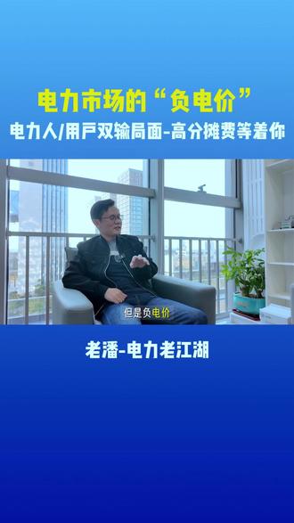 负电价=双输陷阱?电力人倒贴发电,用户分摊费飙涨~ #电力 #负电价 #电力市场 #老潘电力老江湖
