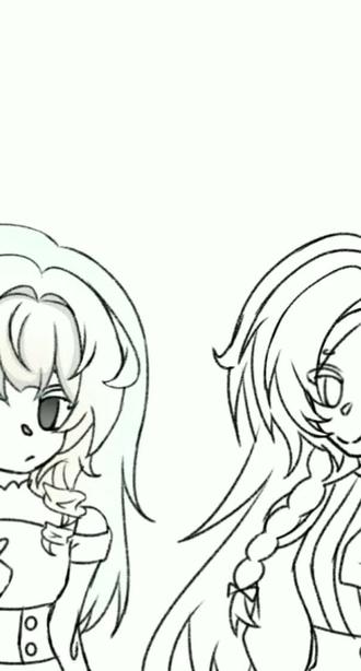 为什么q版的五官那么难调整?😭
光线稿就画了两个多小时😭
#oc双人互动 #自家oc#指绘#绘画过程