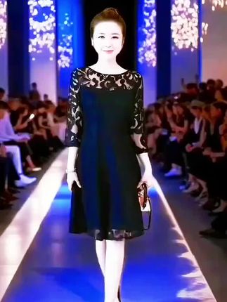 法式赫本风简约裙子女2025春秋新款大码宽松中长款时尚显瘦连衣裙#气场全开#女人味十足#穿出自信穿出美丽#爆款热卖中谁穿谁好看