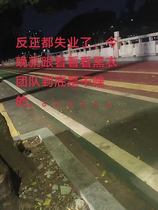反正都失业了,今晚就跟着黑衣团队去看看。。。。。。#内容启发搜索