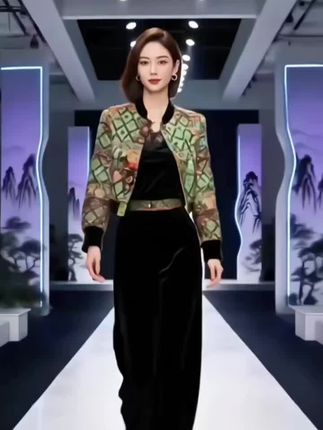 #穿出自信穿出美丽 #美搭尽显女神范 #潮流时尚穿搭 中国风外穿女款爆款外套正反两穿女套装