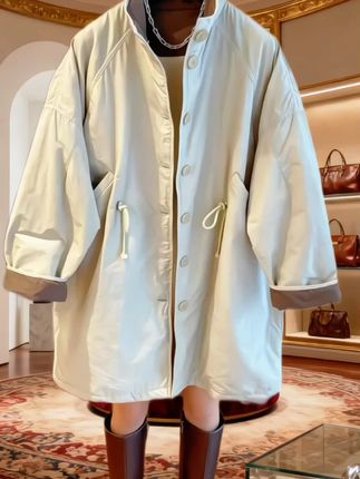 韩版高端气质欧货立领薄款夹棉棉服,大码能穿到170斤#无限回购的宝藏单品 #韩版高端气质欧货立领薄款夹棉棉服#早秋贵气感穿搭#早秋显身材平价上衣合集#早秋秀场抄作业告别路人感
